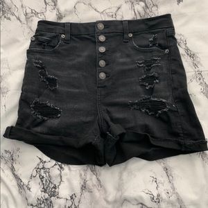 American Eagle curvy super high-waisted shorts